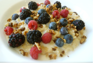 berries and oats