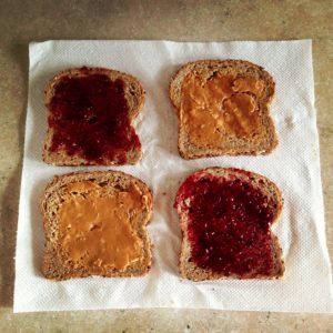 Keep lunch simple. A good old PB&J can taste like the best thing ever sometimes.
